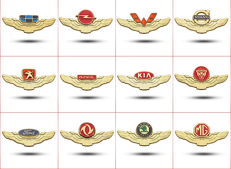 3D Wings Metal Logo for Cars（2PCS）