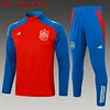 2024 Spain Long Zipped Jacket Red Football Shirt 1:1 Thai Quality