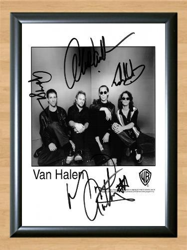 Van Halen Signed Autographed Photo Poster painting Poster Print Memorabilia A3 Size 11.7x16.5