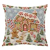 Christmas DIY 11CT Stamped Cross Stitch Throw Pillow Kit 45x45cm