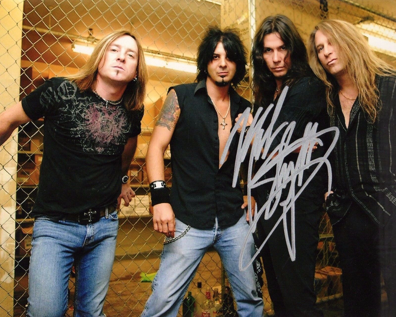 GFA Slaughter Band Singer * MARK SLAUGHTER * Signed 8x10 Photo Poster painting PROOF M2 COA