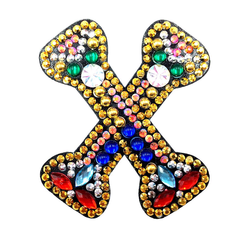 

Letter-X-DIY Creative Diamond Keychain, 501 Original
