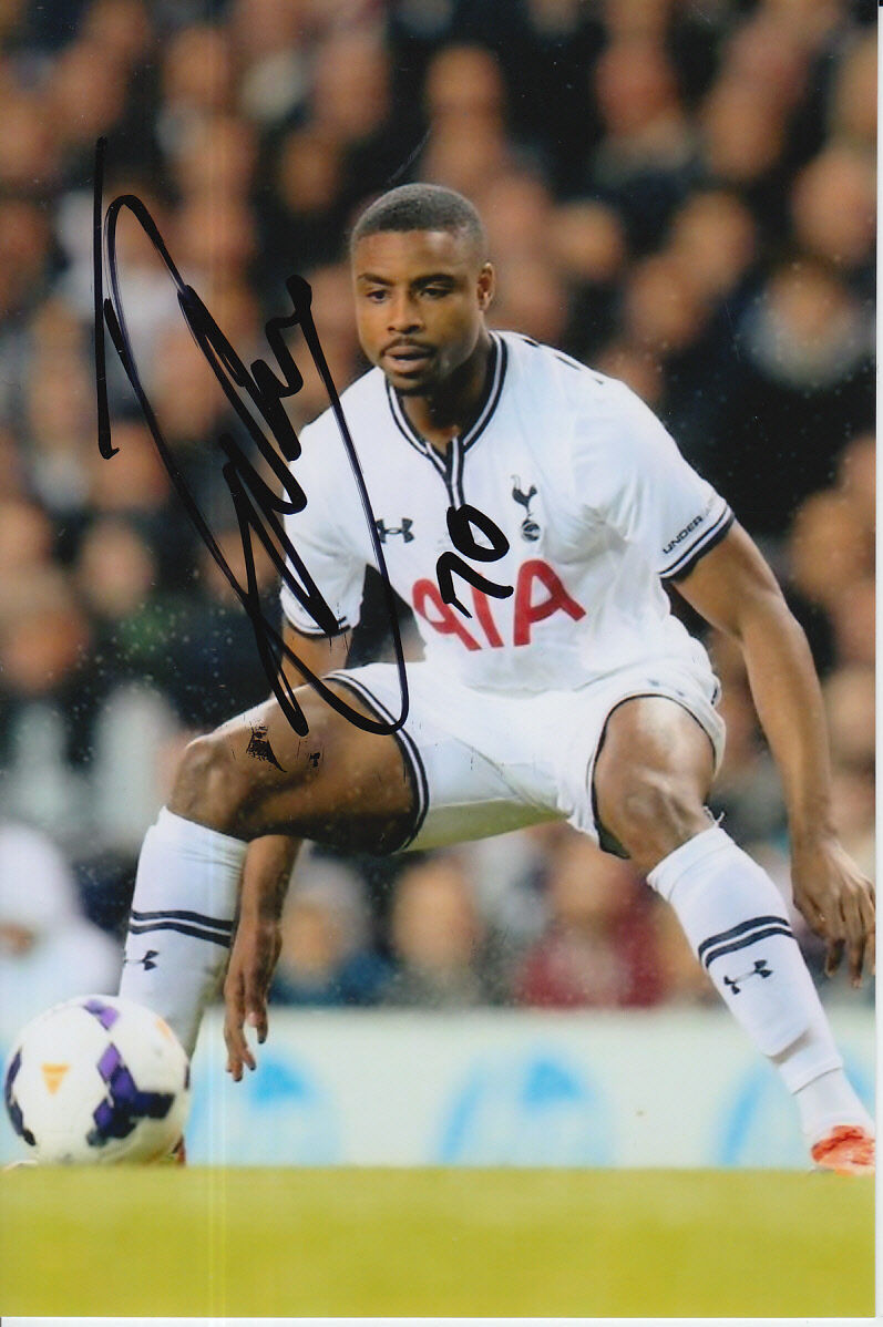 TOTTENHAM HOTSPUR HAND SIGNED JONATHAN OBIKA 6X4 Photo Poster painting.