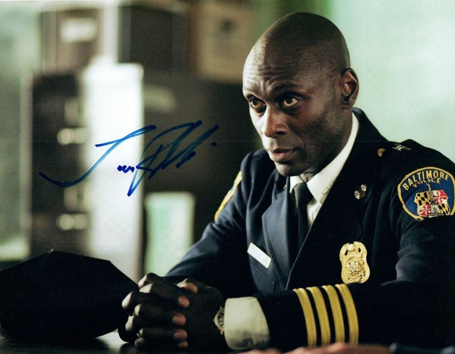 Lance Reddick Autographed Signed 8x10 Photo Poster painting ( The Wire ) REPRINT