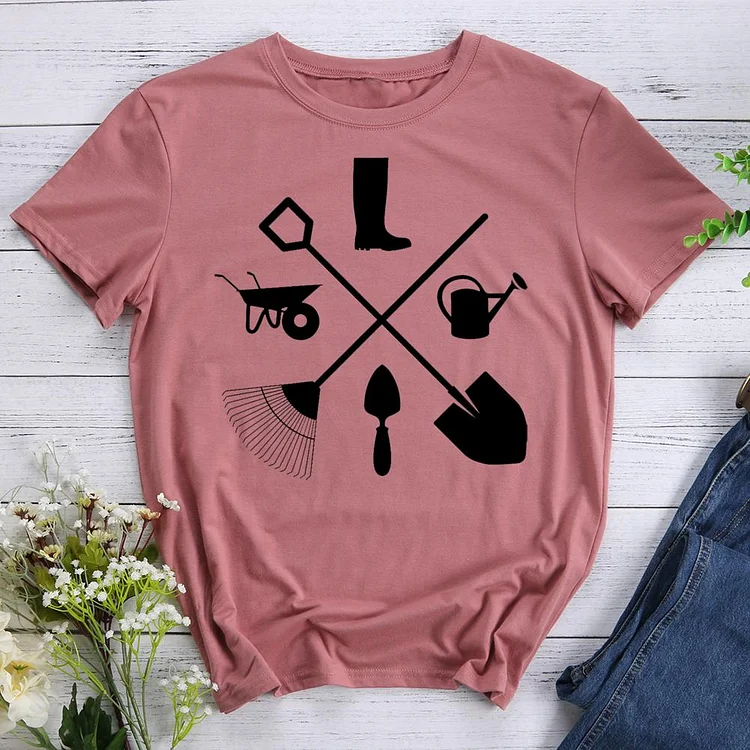 gardening Round Neck T-shirt