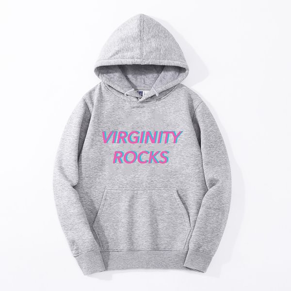 Men Virginity Rocks No Sex Funny Cool School Church Hoodie Women Adult Youth Casual Sweatshirt Tops - Shop Trendy Women's Fashion | TeeYours