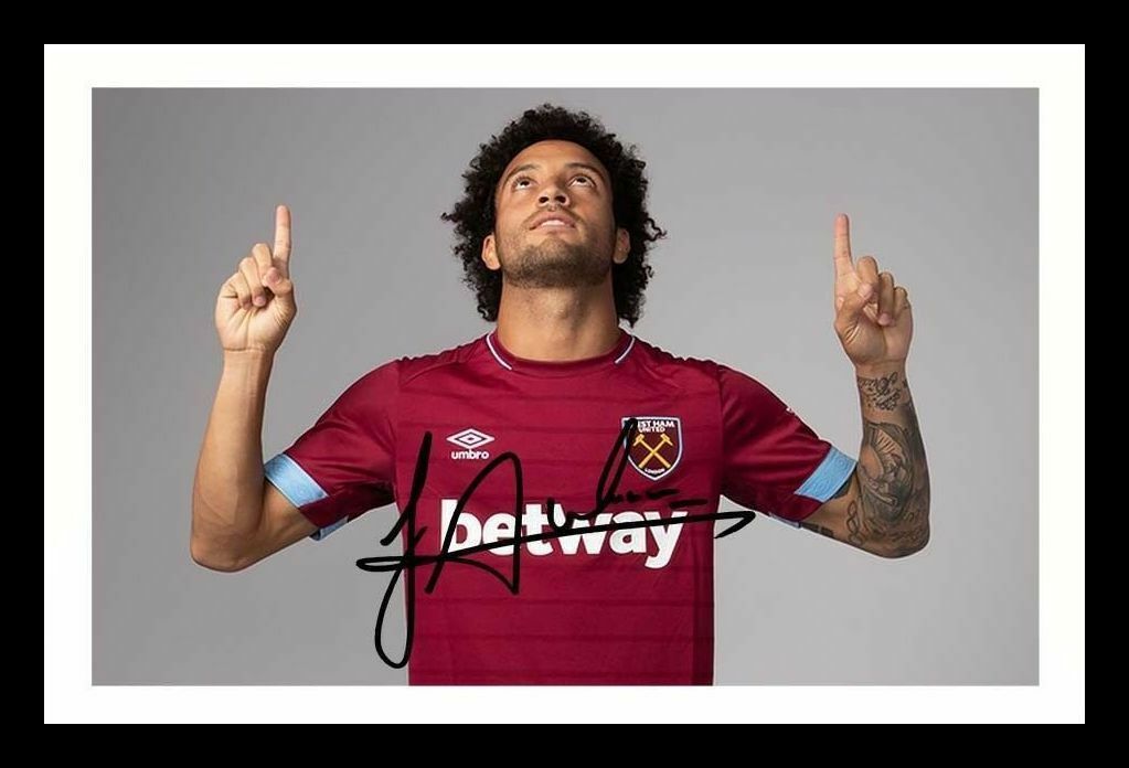 Felipe Anderson - West Ham United Autograph Signed & Framed Photo Poster painting