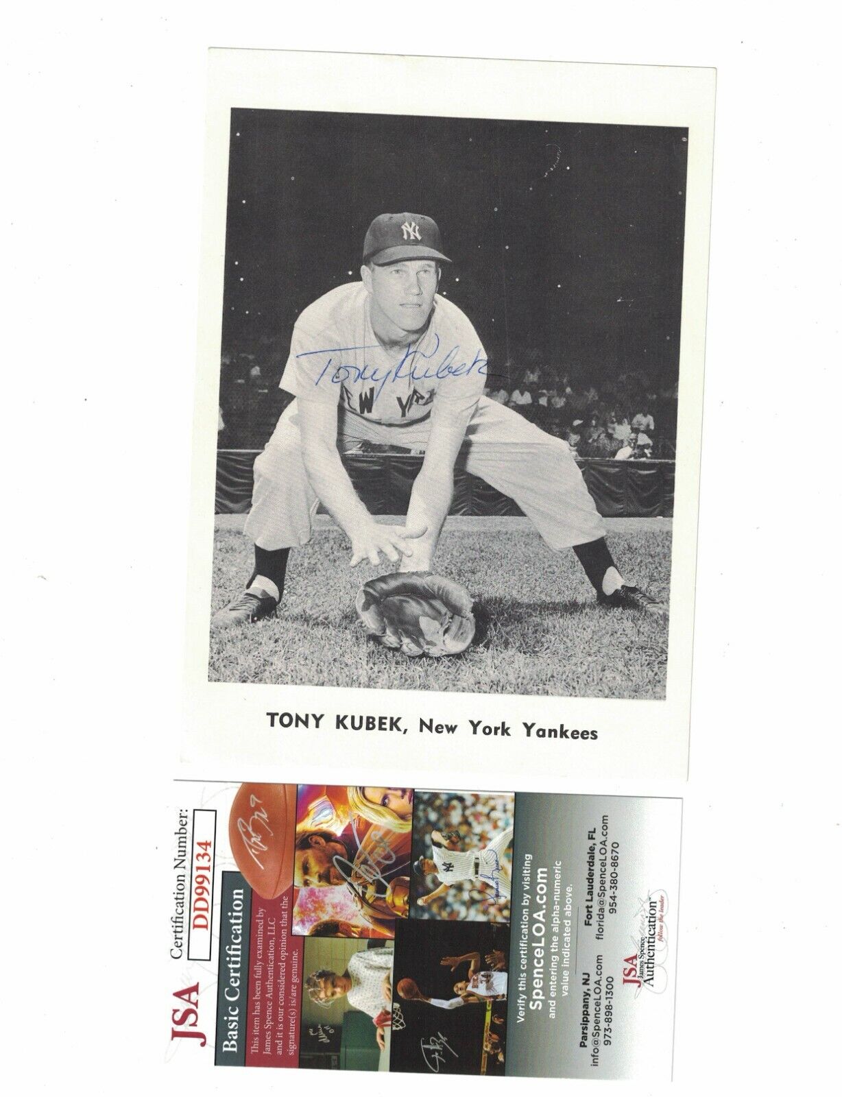 Tony Kubek New York Yankees Signed 1960's Picture Pack Photo Poster painting JSA Certified