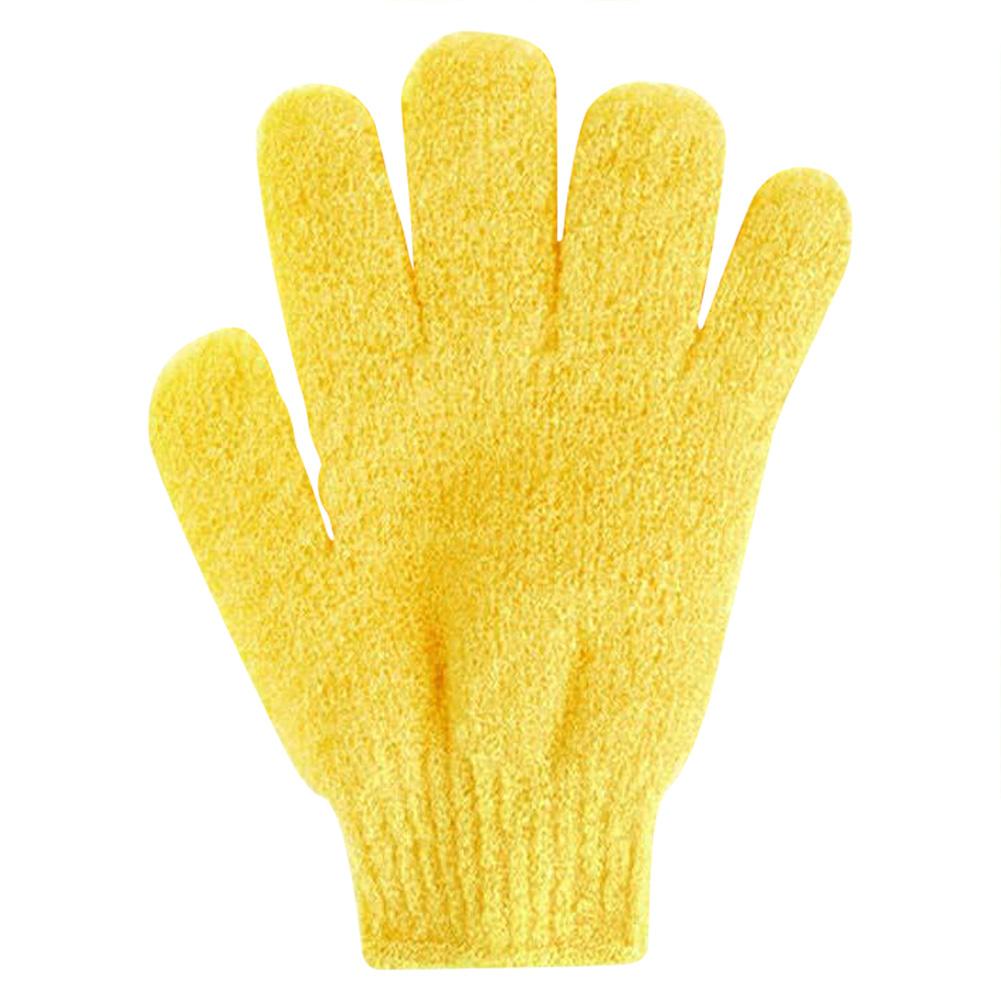 

Five Fingers Bath Gloves Shower Towel Scrub Body Wash Children Home Supply, Yellow, 501 Original