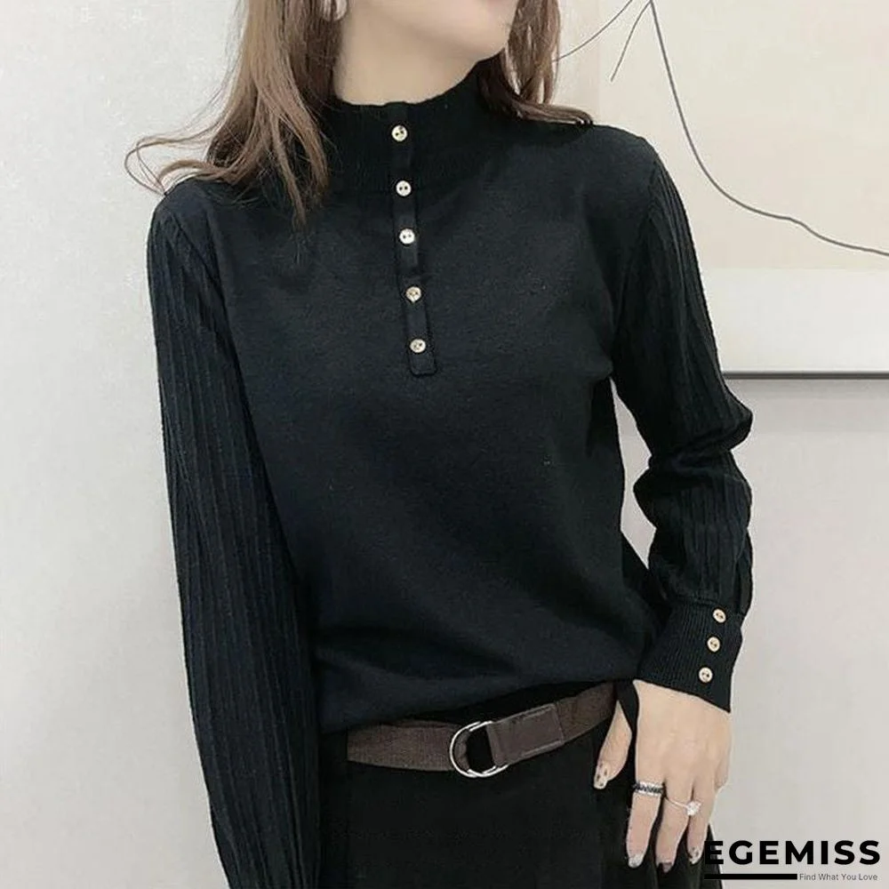 Half-neck Sweater Women's Loose-fitting Foreign-style Bottoming Sweater | EGEMISS