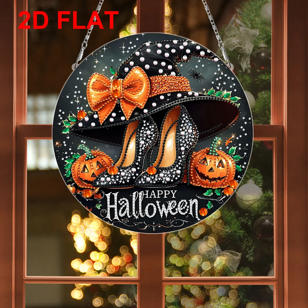 2D Flat DIY High Heels Diamond Art Pendant Double-Sided Diamond Painting Set