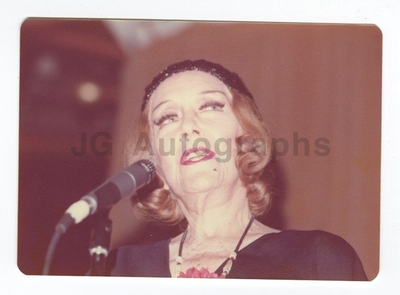 Gloria Swanson - Vintage Candid Photo Poster painting by Peter Warrack - Previously Unpublished