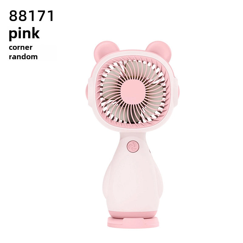 New Flower Mini Hand-held Small Fan Summer Fresh Portable Portable Portable Fan Usb Storage Electric Fan