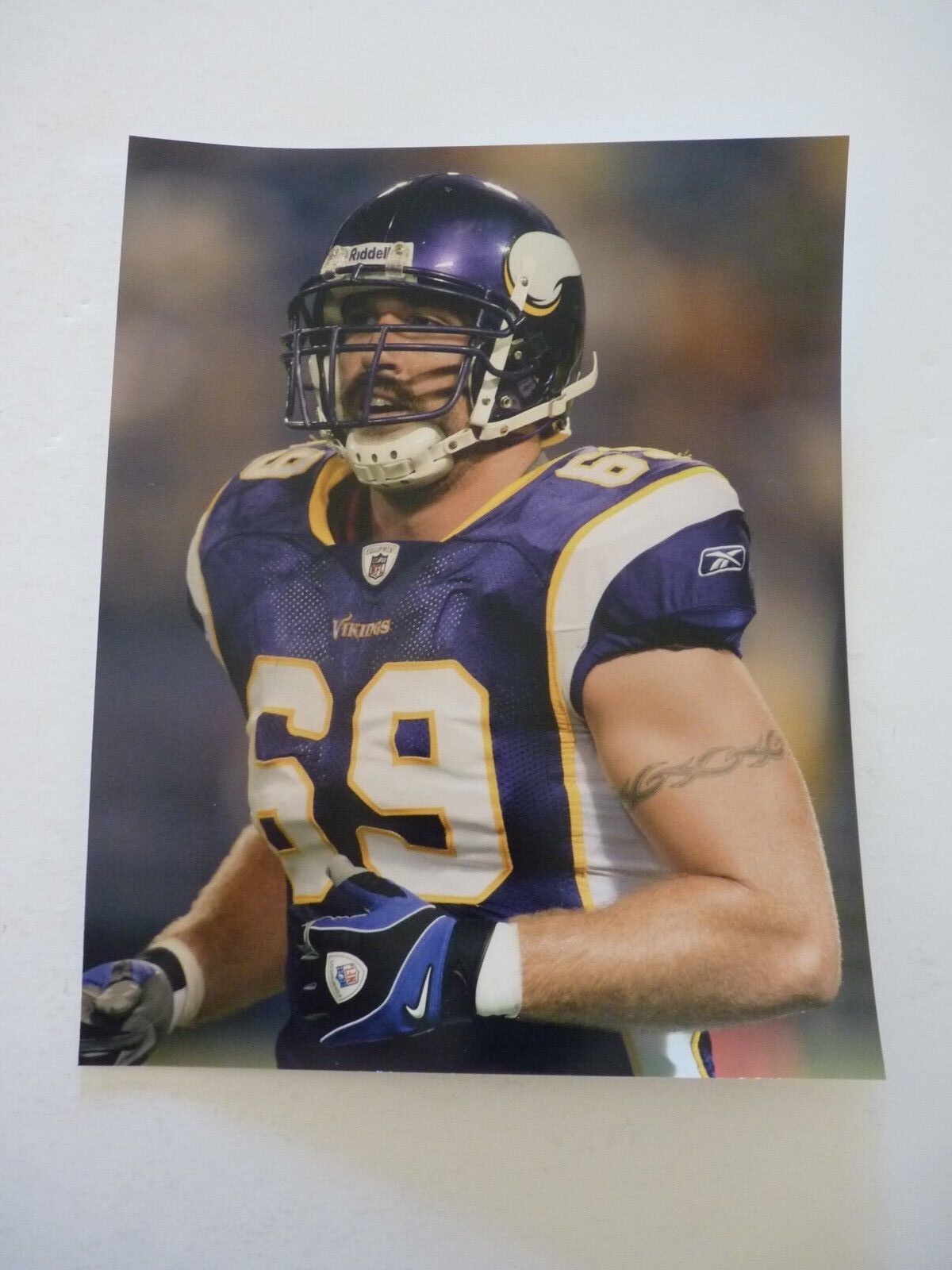 Jared Allen Minnesota Vikings Football Player 8x10 Color Promo Photo Poster painting