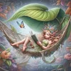 Elf Girl-11CT Stamped Cross Stitch 50*50cm/19.69*19.69in