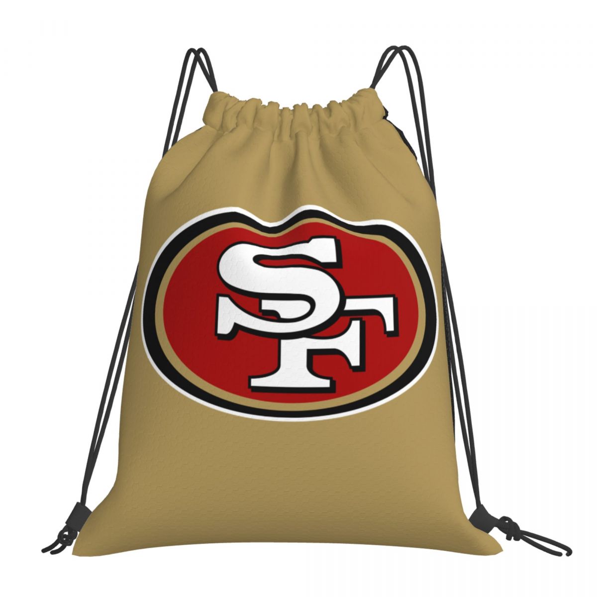 San Francisco 49ers Unisex Drawstring Backpack Bag Travel Sackpack