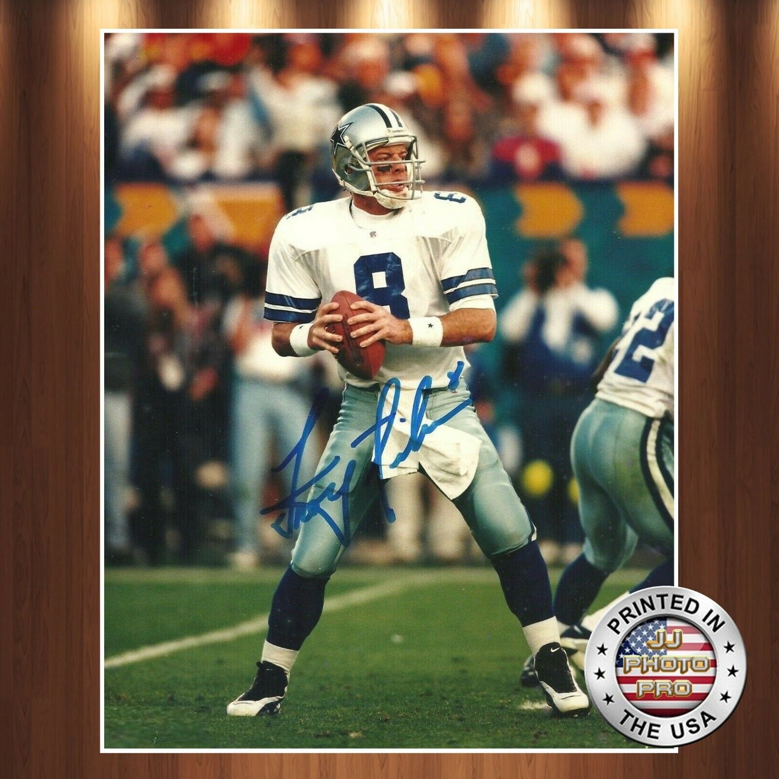 Troy Aikman Autographed Signed 8x10 Photo Poster painting (HOF Cowboys) REPRINT