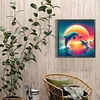 (40*40cm)Dolphin - Full Round Drill Diamond Painting