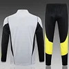 Joyfball 2024/2025 Flamengo Half-Pull Training Suit Light Gray Football Shirt 1:1 Thai Quality