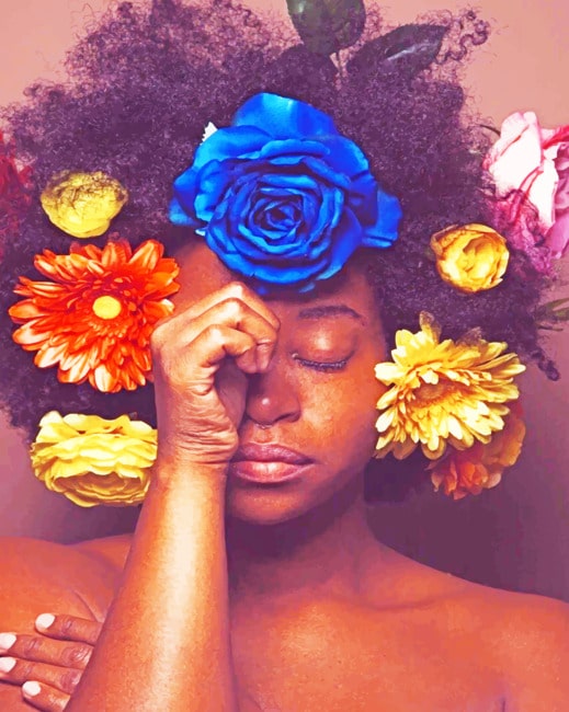 

Floral Afro – Paint By Numbers - 40*50CM, 501 Original