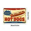 Hot dog calligraphy - Vintage Metal Signs(12*8Inch) 