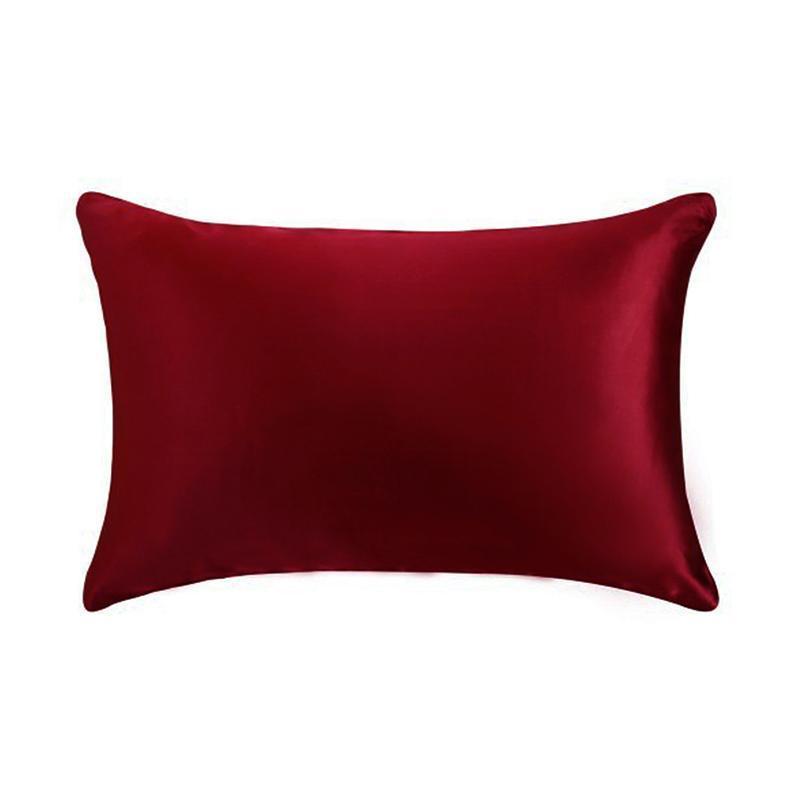 25 Momme Both Sides In Mulberry Silk Pillowcase Red