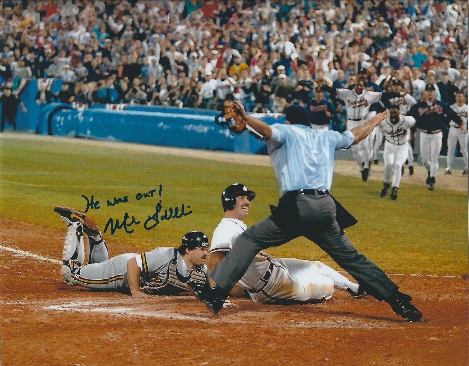 Autographed 8x10 MIKE LAVALLIERE He was out