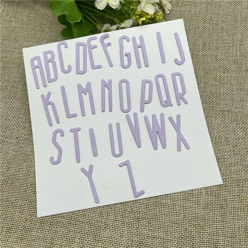 Big letter Metal Cutting Dies Stencils For DIY Scrapbooking Decorative Embossing Handcraft Template