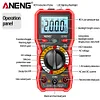 DC AC Voltage Tester Meter 2000 Counts NCV Digital Multimeter with LED Lights