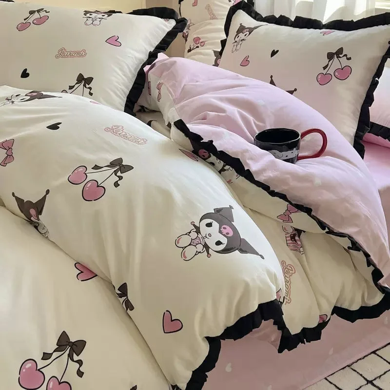 Kuro Cherry Cotton Bedding Sheet KI428