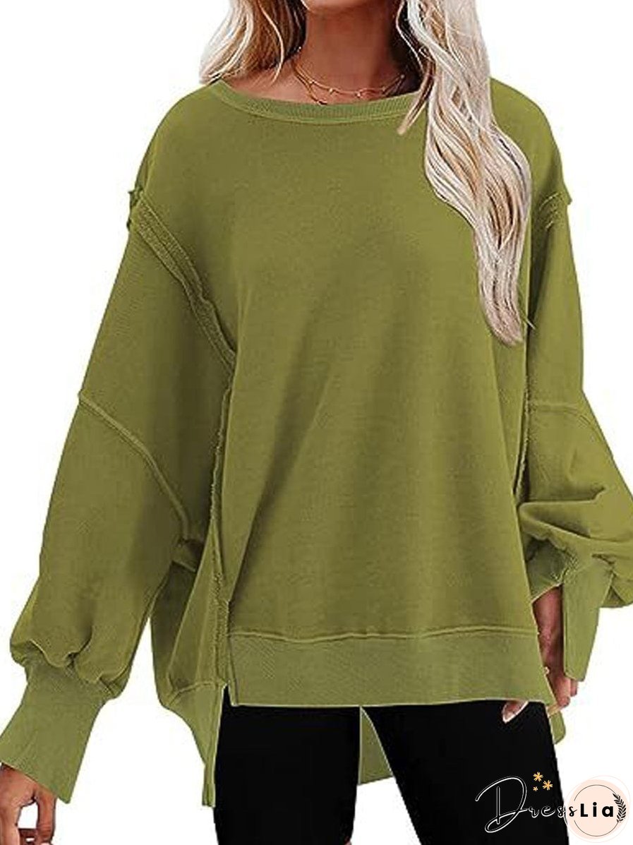 Stylish Crew Neck Pullover Sweater