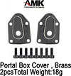AMK UTB18 Axle Portal Covers, Brass Counter Weight Axle Housing Black Coating for Axial RC Crawler 1/18 UTB18 Capra Unlimited Trail Buggy RTR Upgrade Part