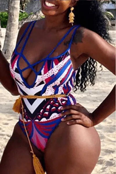Sixty Eight 93 Women's Sexy Hollowed-Out One-Piece Swimsuit #6 main image 1
