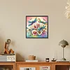 Diamond Painting-DIY Full Round Drill Flowers Dragonfly