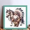 Indian Boy And Horse-11CT Stamped Cross Stitch 40*40cm/15.75*15.75in