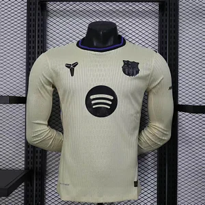 2025/2026 Player Version Long Sleeve Barcelona Away Football Shirt 1:1 Thai Quality