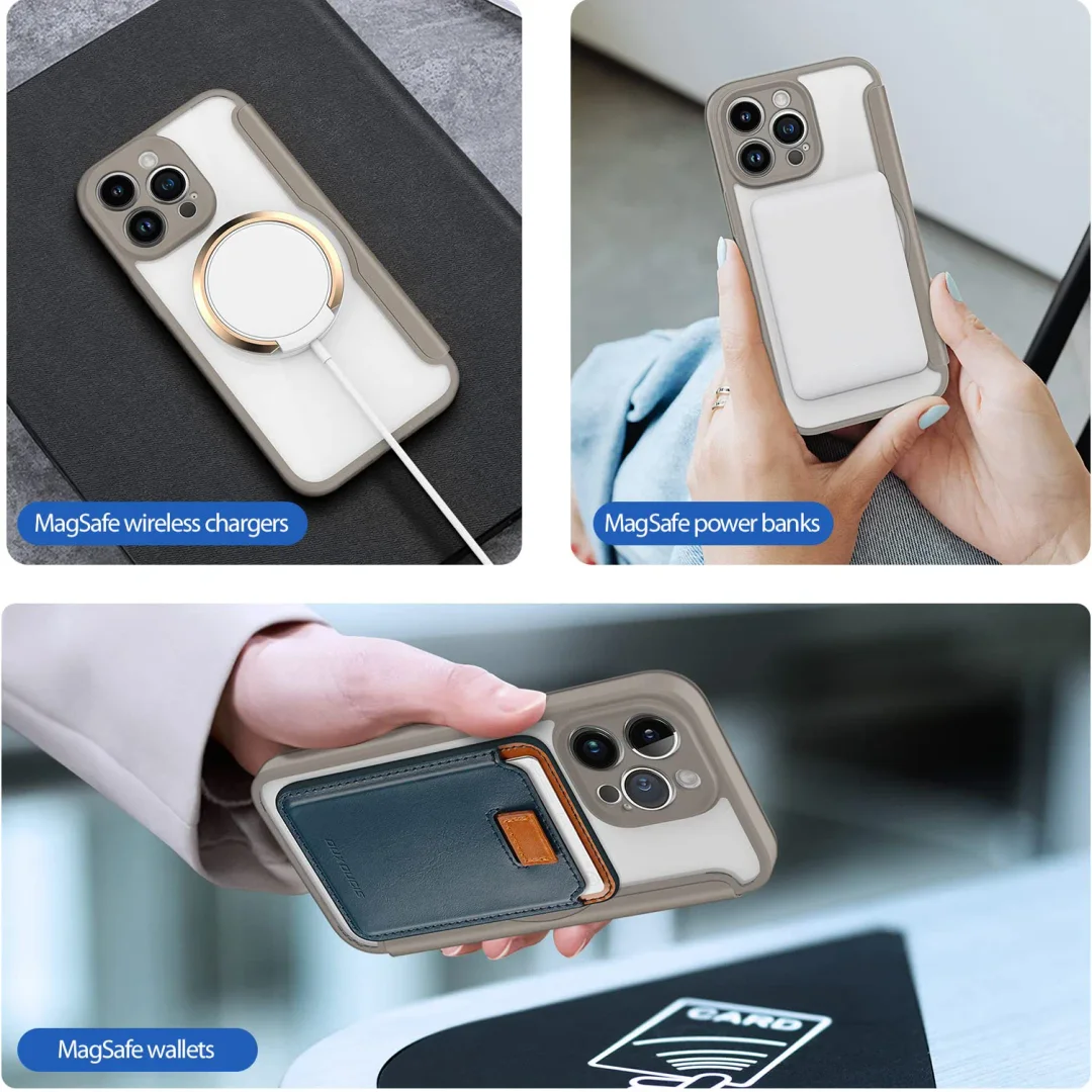 Applicable To iPhone 13/14 Series Strong Magnetic Flip Card Case