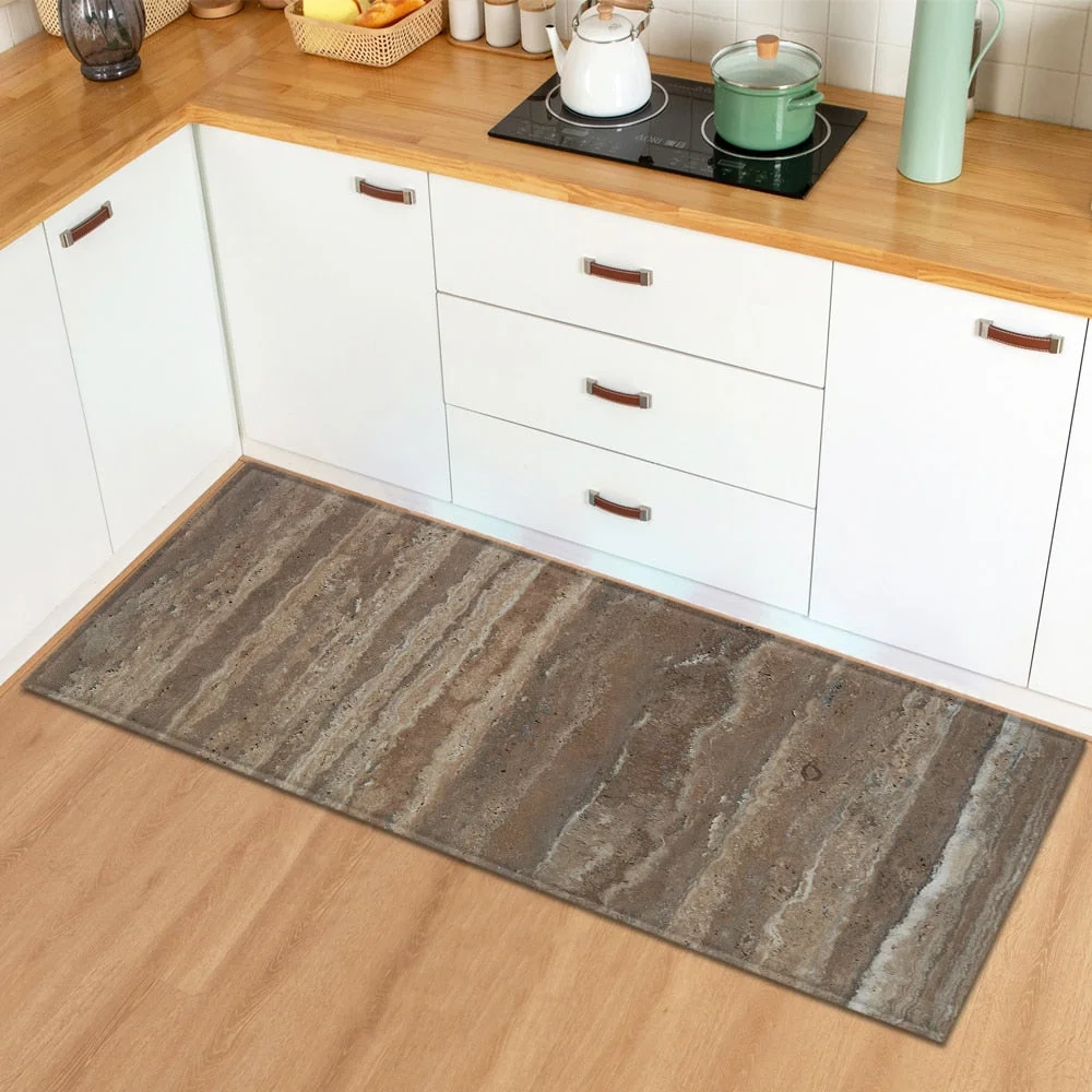 Marble Home Entrance Doormat Kitchen Rug Hallway Bath Anti-Slip Floor Mats Bedroom Bedside Balcony Living Room Decoration Carpet