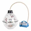 [US Local Warehouse] Balloon Stuffer Filling Tool with Air Pump & Expander Tool Balloon Stuffing Machine Set for Wedding Christmas Birthday Party Decoration (Multi port 2-in-1)