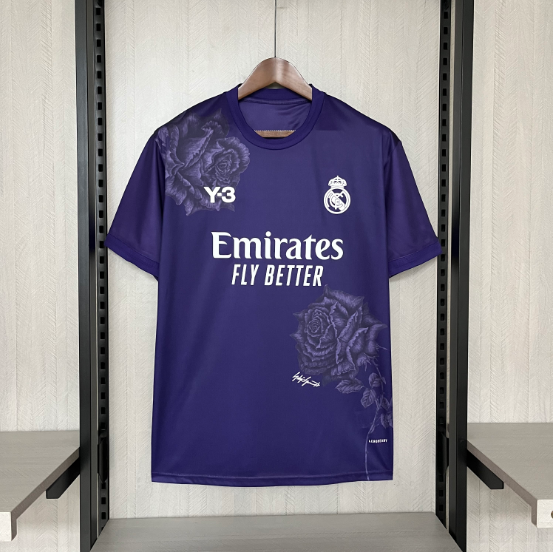 24/25 Football Shirt Real Madrid Y3 Purple Thai quality