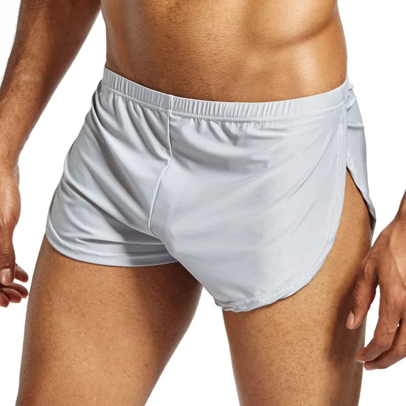 Aonga   Men Underwear Boxers Breathable Man Boxer Solid   Underpants Men's Comfortable Brand Shorts Underwear for Men Pants