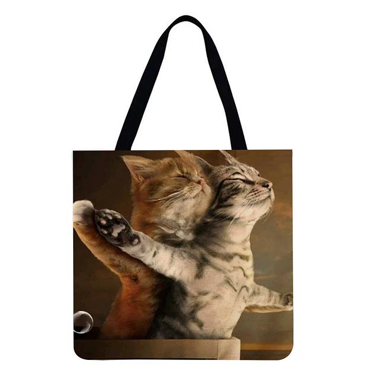 Cat Story - Linen Tote Bag
