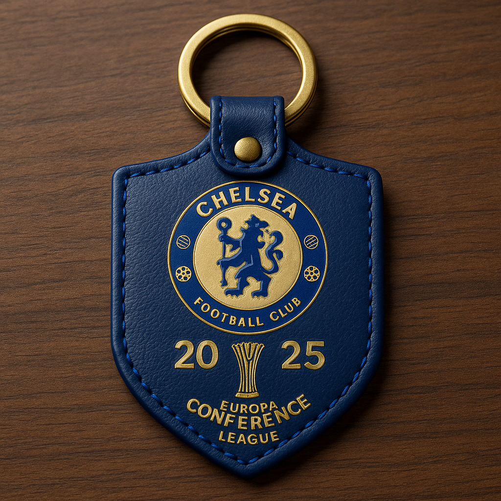 Chelsea FC 2025 Europa Conference League Champions Keychain