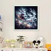 Santa Claus And Elk-11CT Stamped Cross Stitch 50*50cm/19.69*19.69in