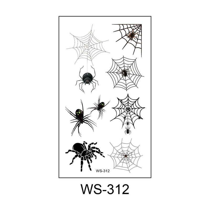 Halloween Spider PVC Tattoos & Body Art 1 Piece