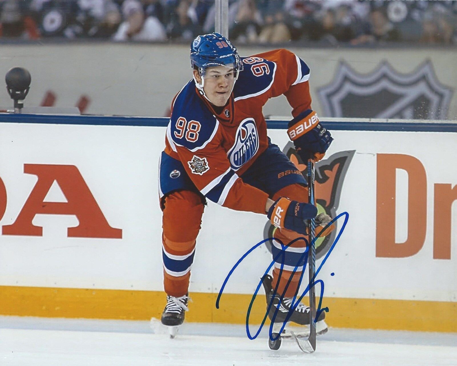 Jesse Puljujarvi Signed 8x10 Photo Poster painting Edmonton Oilers Autographed COA