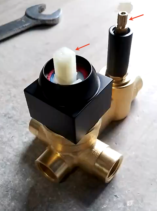 Purchase two sets of the upper and lower cartridges for the Model M6066 shower system