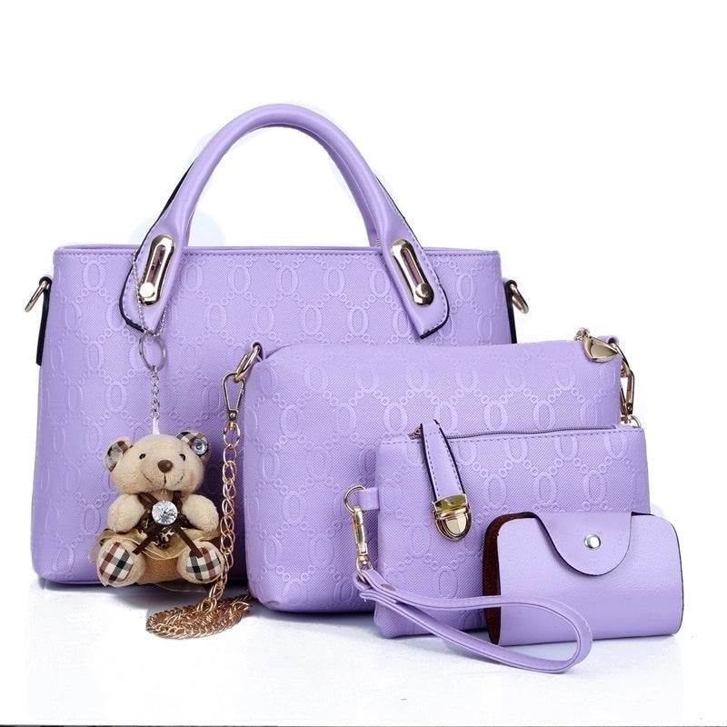 Women’s Large All Seasons Pu Leather Streetwear Bag Sets
