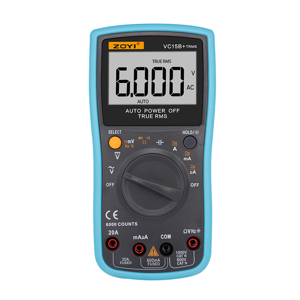 

6000 Counts Auto Range - Digital Multimeter, 501 Original