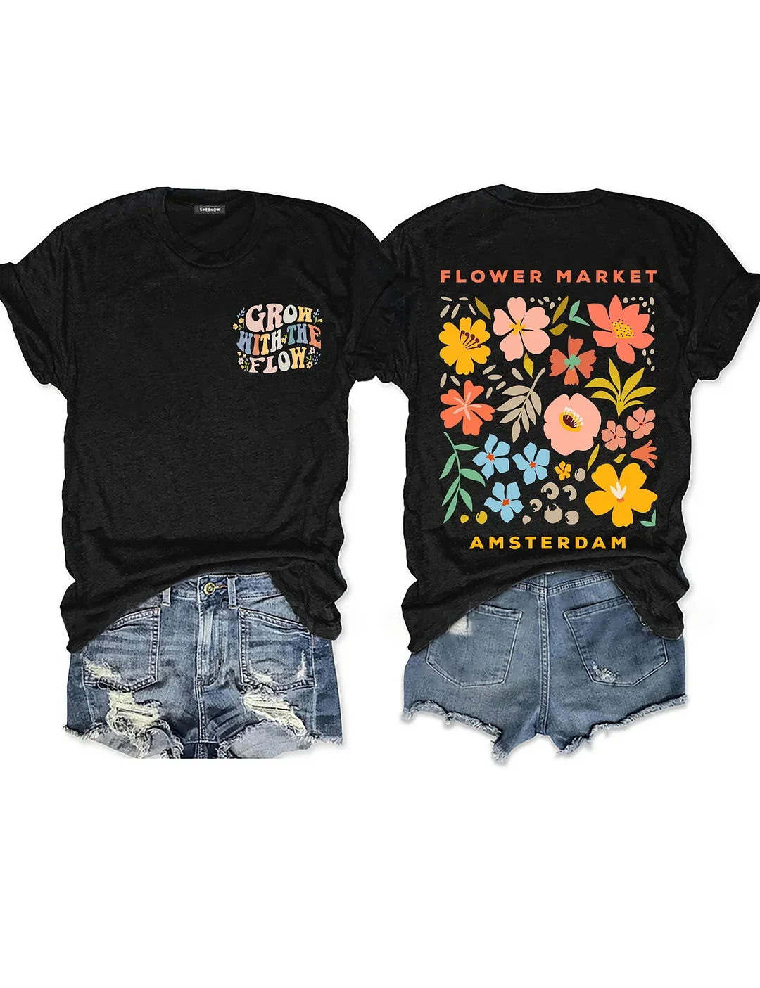 Grow With The Flow Print Women's T-shirt
